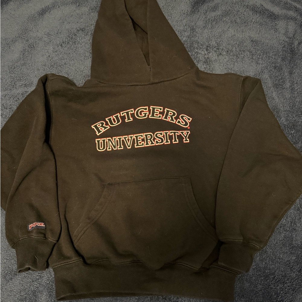 Rutgers University Black Hoodie- Child Medium